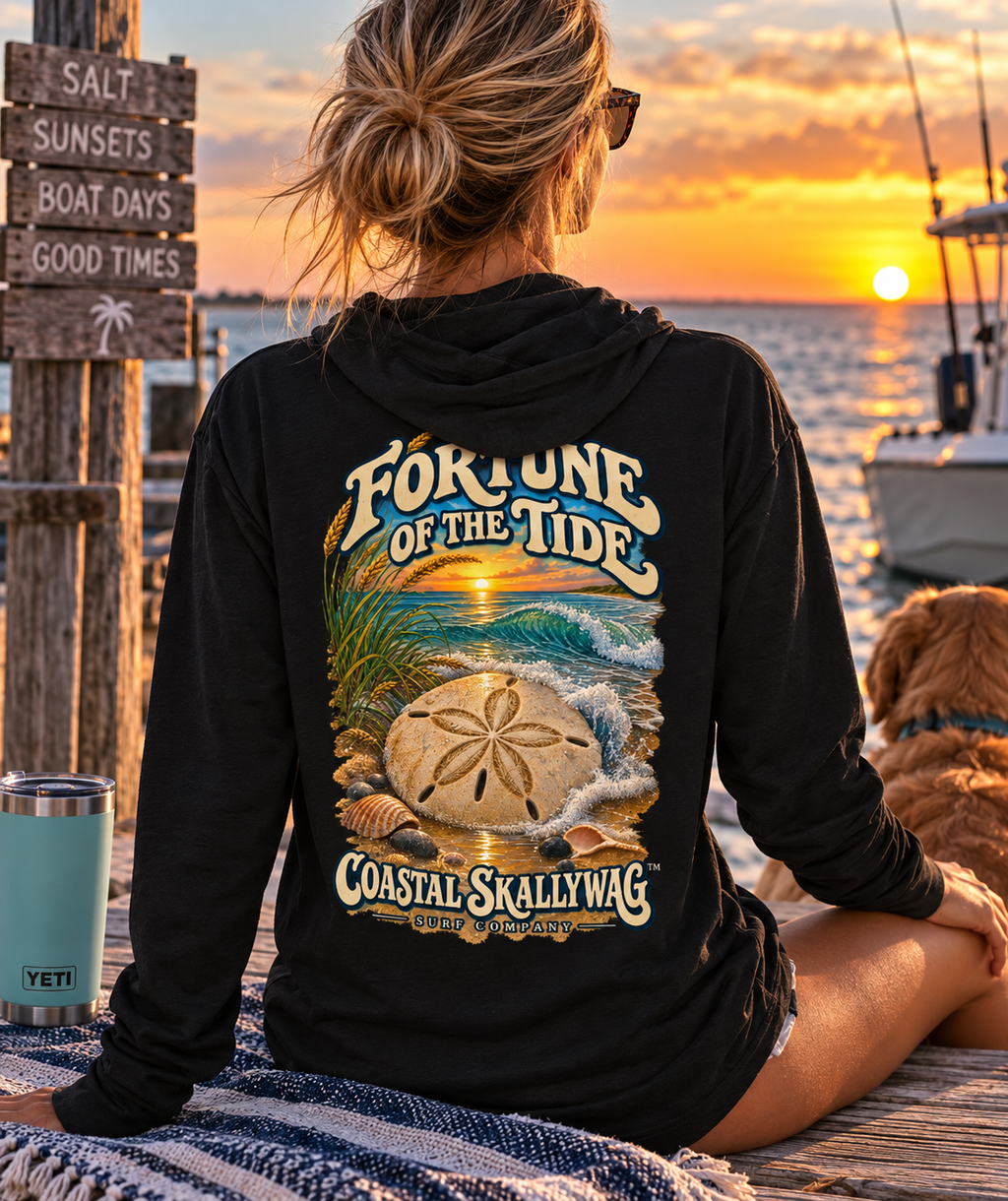 Fortune of the Tide™️Long Sleeve Hooded T-shirt