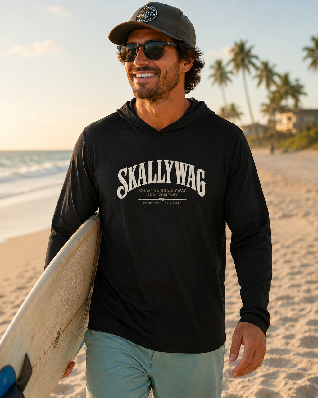Skallywag™️Long Sleeve Hooded T-shirt