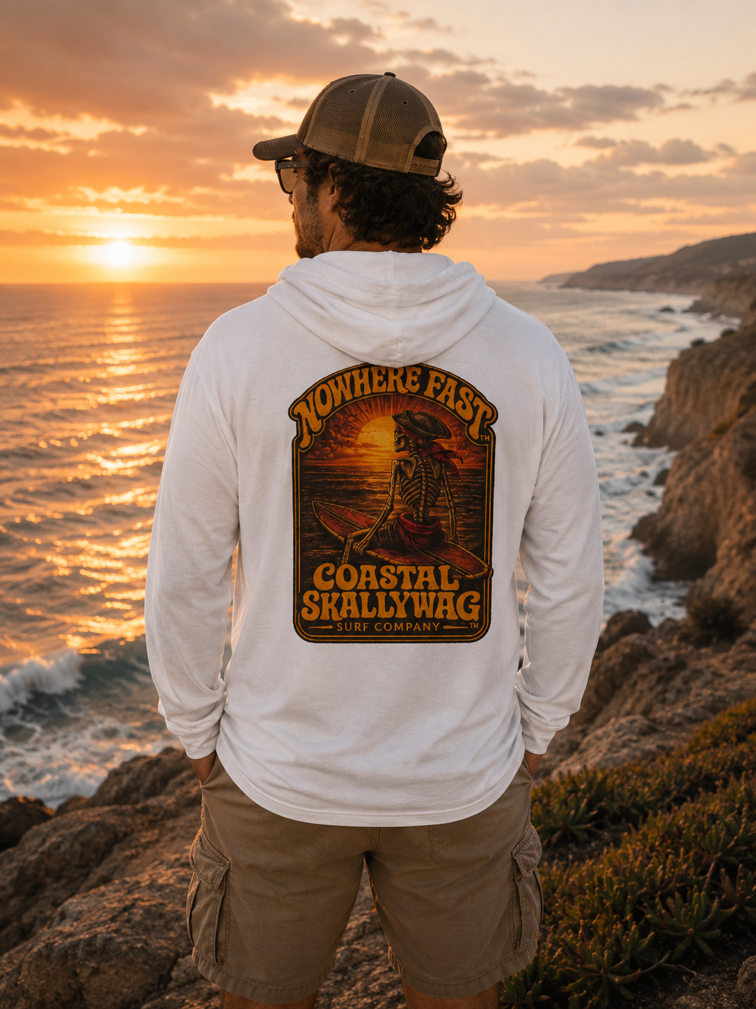 Nowhere Fast™ Long Sleeve Hooded T-Shirt