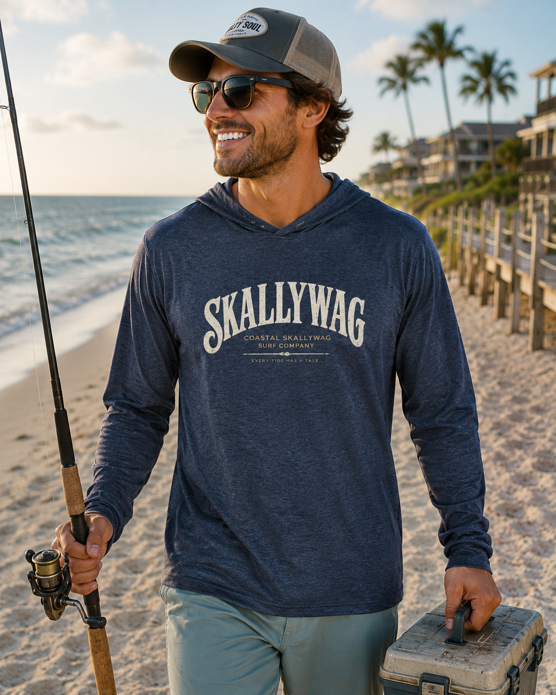 Skallywag™️Long Sleeve Hooded T-shirt