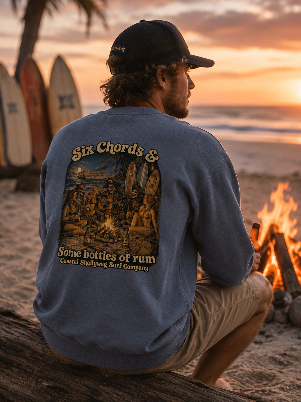 Six Chords & Some Bottles of Rum™ Crewneck