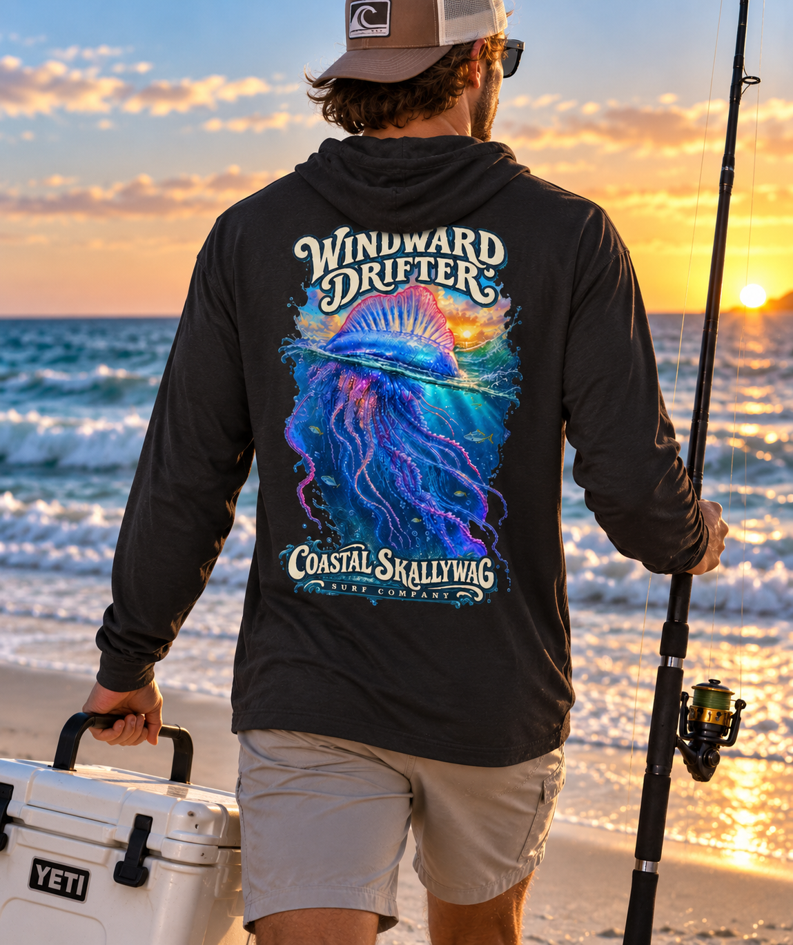 Windward Drifter™️Long Sleeve Hooded T-shirt