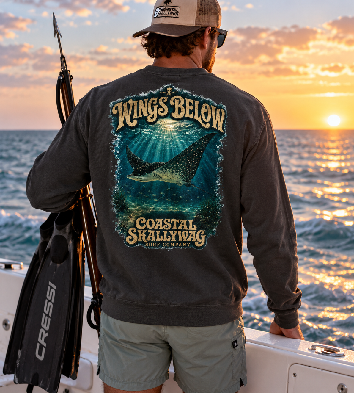 Wings Below™️Crewneck